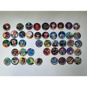 VTG 1994 Power Rangers Caps POGs PARTIAL Set 90s POG Collection Missing 5 Pcs